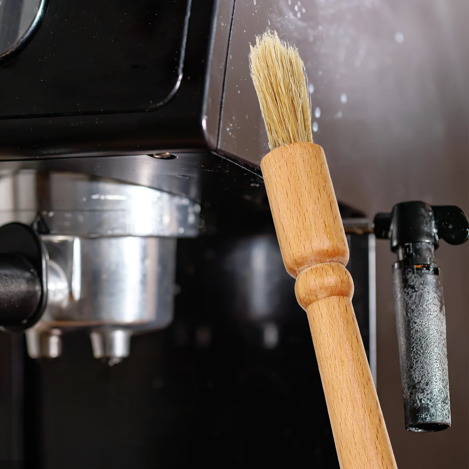 

1 set 4 Pieces Coffee Machine Cleaning Brush Espresso Maker Grinder Cleaner Long Handle Bristles Kitchen Bar Tools