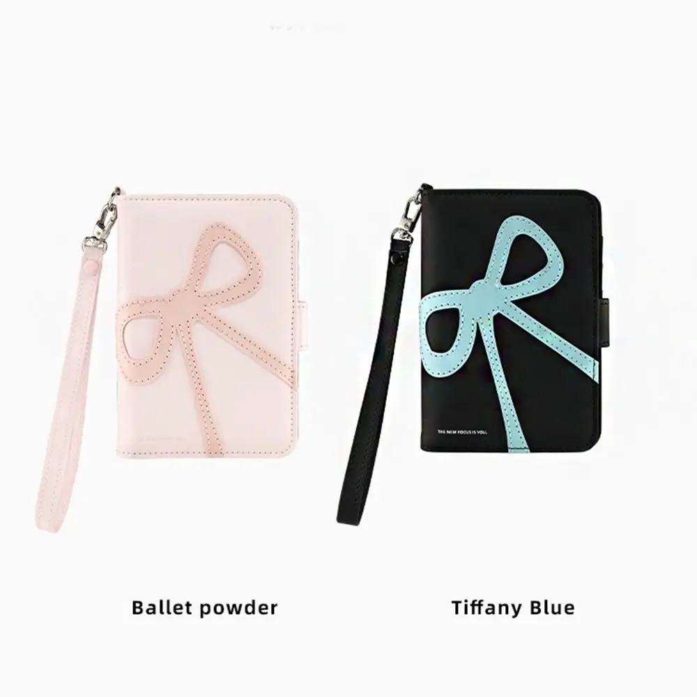 Creative ผู้ถือบัตร PU Bow กระเป๋าหนังสือเดินทางน่ารักหนังสือเดินทางคลิปหนังสือเดินทางมัลติฟังก์ชั่กระเป๋าสตางค์ผู้ชาย