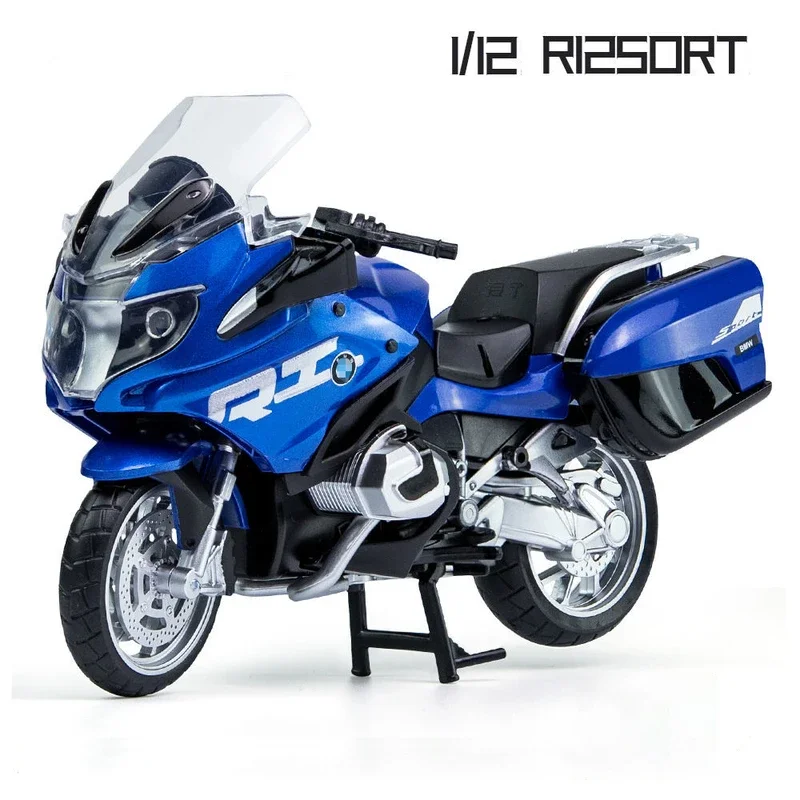 1:12 BMW R1250 RT Alloy Sports Motorcycle Model Diecast Metal Toy Travel Street Motorcycle Model Simulation Collection Kids Gift