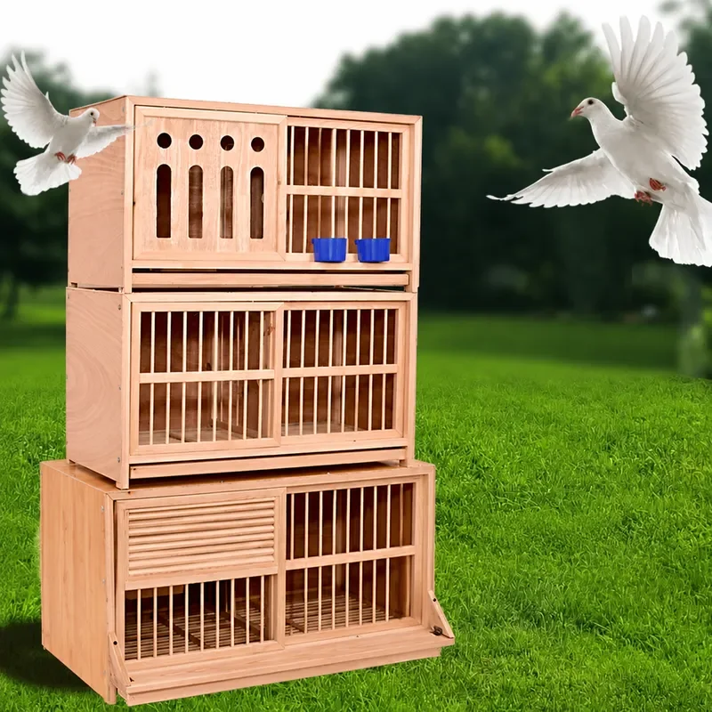 Racing Pigeon Breeding Cage Nest Box Pairing Carrier Flying Adjustable