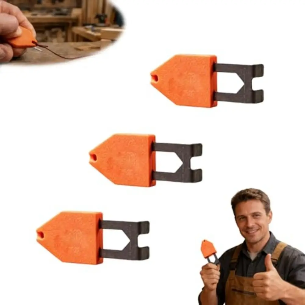 Portable Rope Anchor Hook Multi-functional Carpentry Tools and Accessories Rope Anchoring Effortless Orange