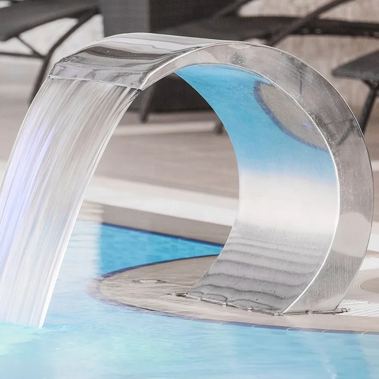 

Outdoor Swimming Pool and Garden Stainless Steel Pool Shower Spa Waterfallpromote sales