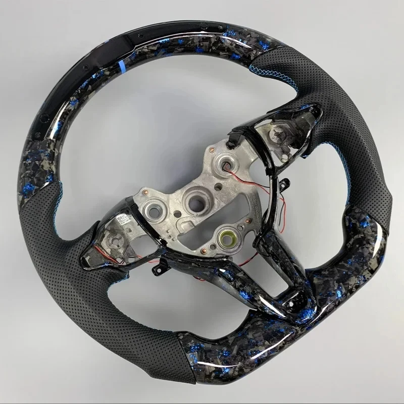 Carbon Fiber LED Steering Wheel for Hyundai N Line Elantra N Genesis Sonata I30N I20N view 3