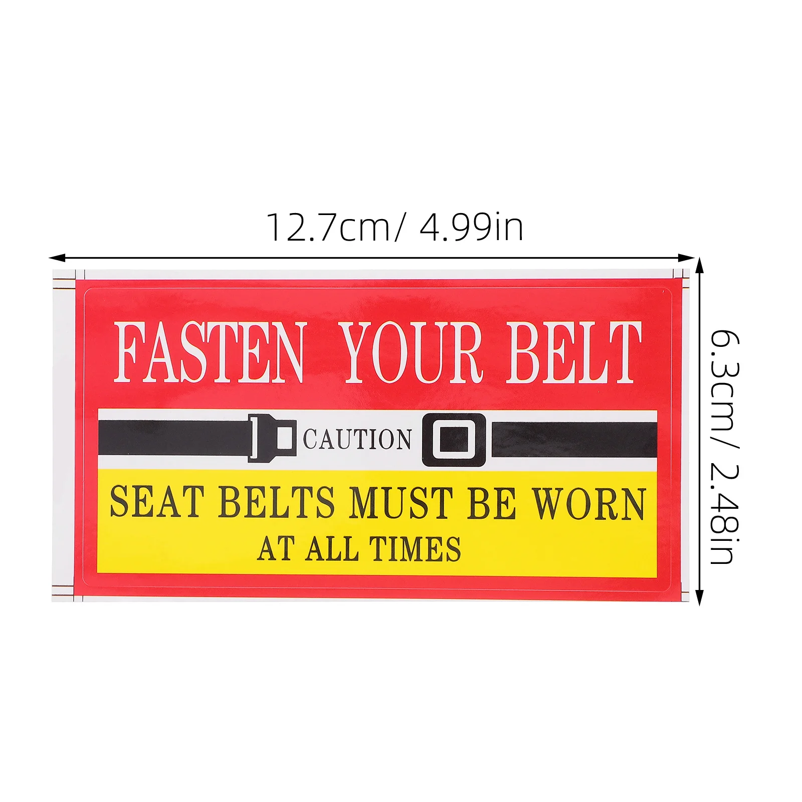 30 قطعة ملصقات تذكير حزام الأمان نص جريء ألوان زاهية سهلة التركيب ملصقات العناية بالسيارة والحافلة والسيارات ملصقات لاصقة #2