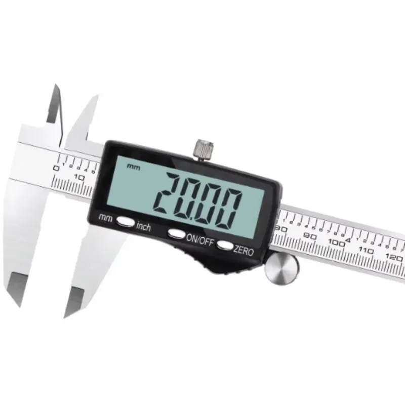 Rechargeable Type-C High Accuracy Digital Caliper 0-150mm 0-10 Inch Stainless Steel LCD Screen 0.01mm Resolution