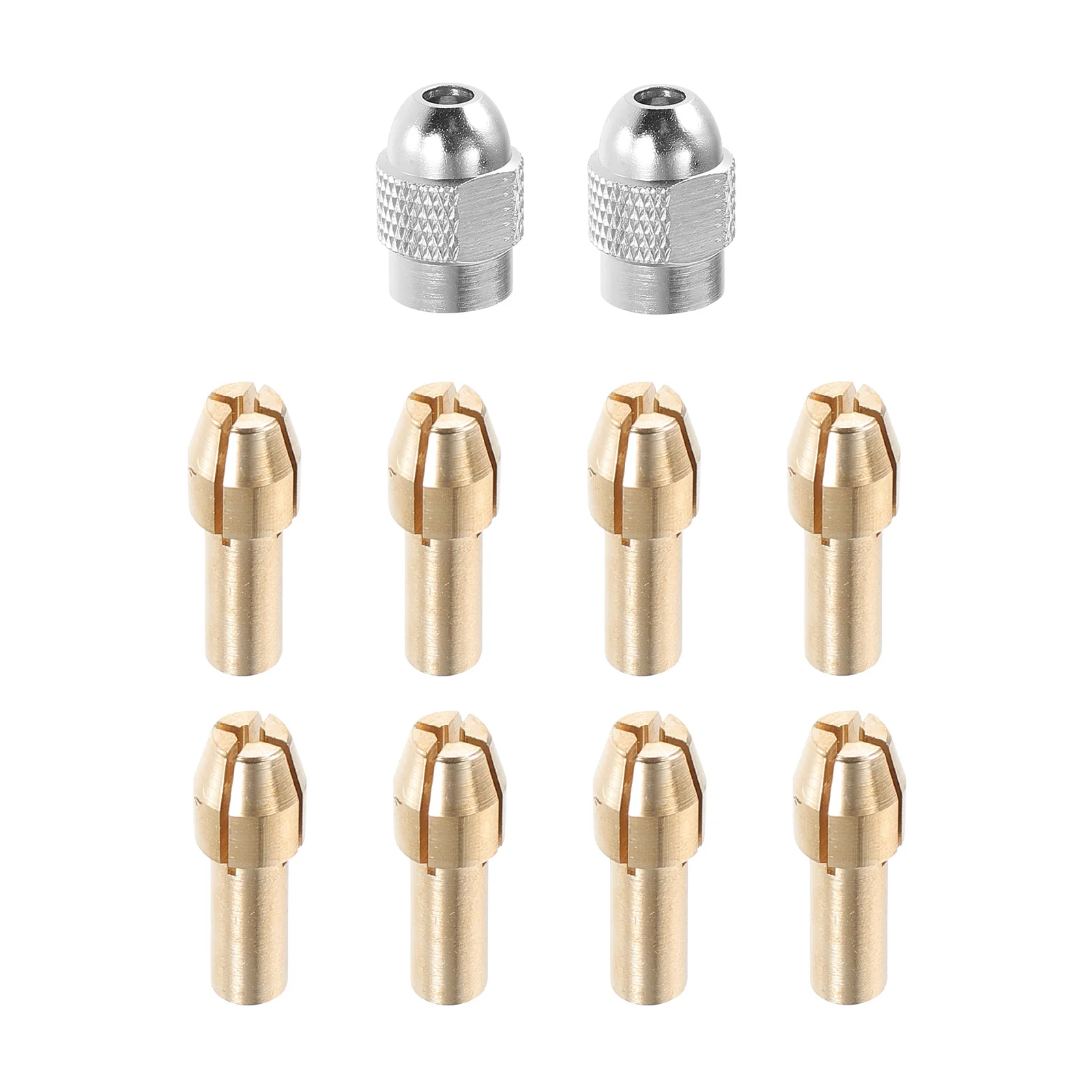 

1Set Brass Collet Drill Chuck Bit Set Durable Stable Grip Long Lasting Use Accurate Rotation Electric Tool Accessories