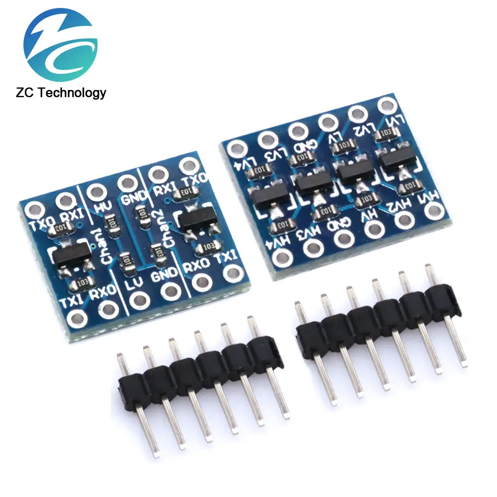 1 / 5 / 10 sztuk 2 Way / 4 kanałowy Modul IIC I2C konwerter poziomów logicznych pokładzie dwukierunkowy moduł 5V do 3.3V dla Arduino