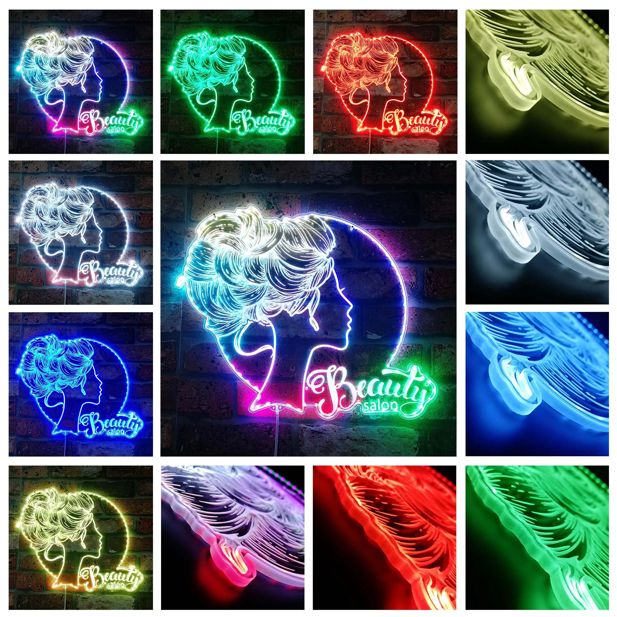 Beauty Salon Pretty Lady Glam Led Neon Sign st06-fnd-i0100-c