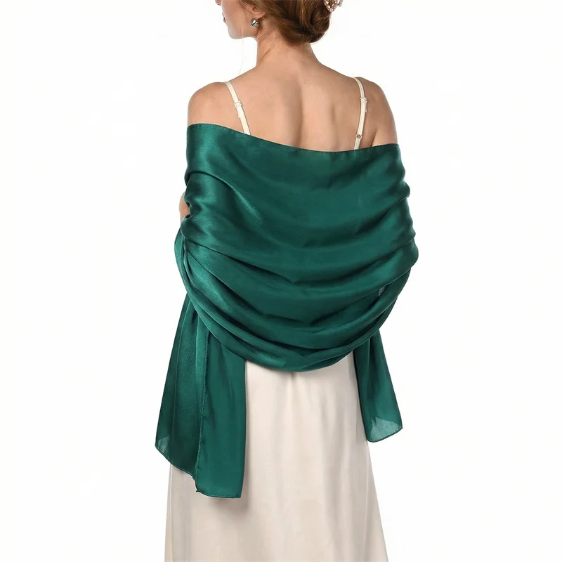 Luxuriöser Seidenschal mit Farbverlauf für Damen, Marken-Schals und -Tücher, Bandana, Kopftuch, Modischer Hijab, Hochzeits-Poncho 2026 – Detail 25