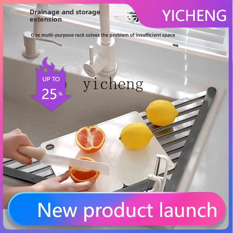 

LYY Kitchen Sink Draining Rack Aluminum Triangle Rack Bowl and Plate Storage Rack home accessories