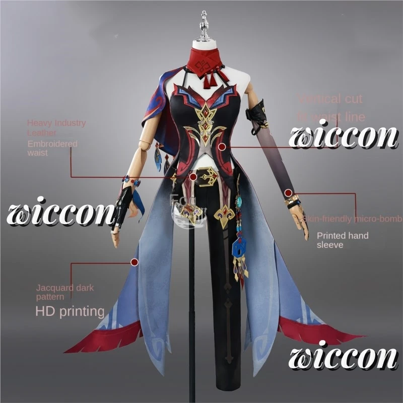 Chasca Cosplay Costume Genshin Impact Game Costume Wig Dress Full Set Uniform Props Tlalocan Halloween Christmas Fancy Party