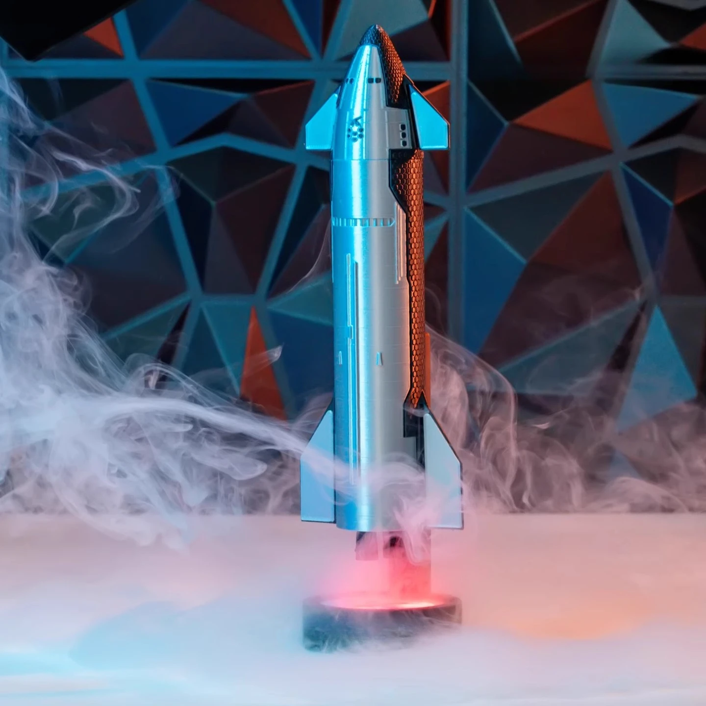 

Модель звездного корабля SpaceX 1:200 PLA + 3D печатное хвостовое пламя, специальный эффект, спрей-увлажнитель, функция настольного орнамента, игрушки в подарок