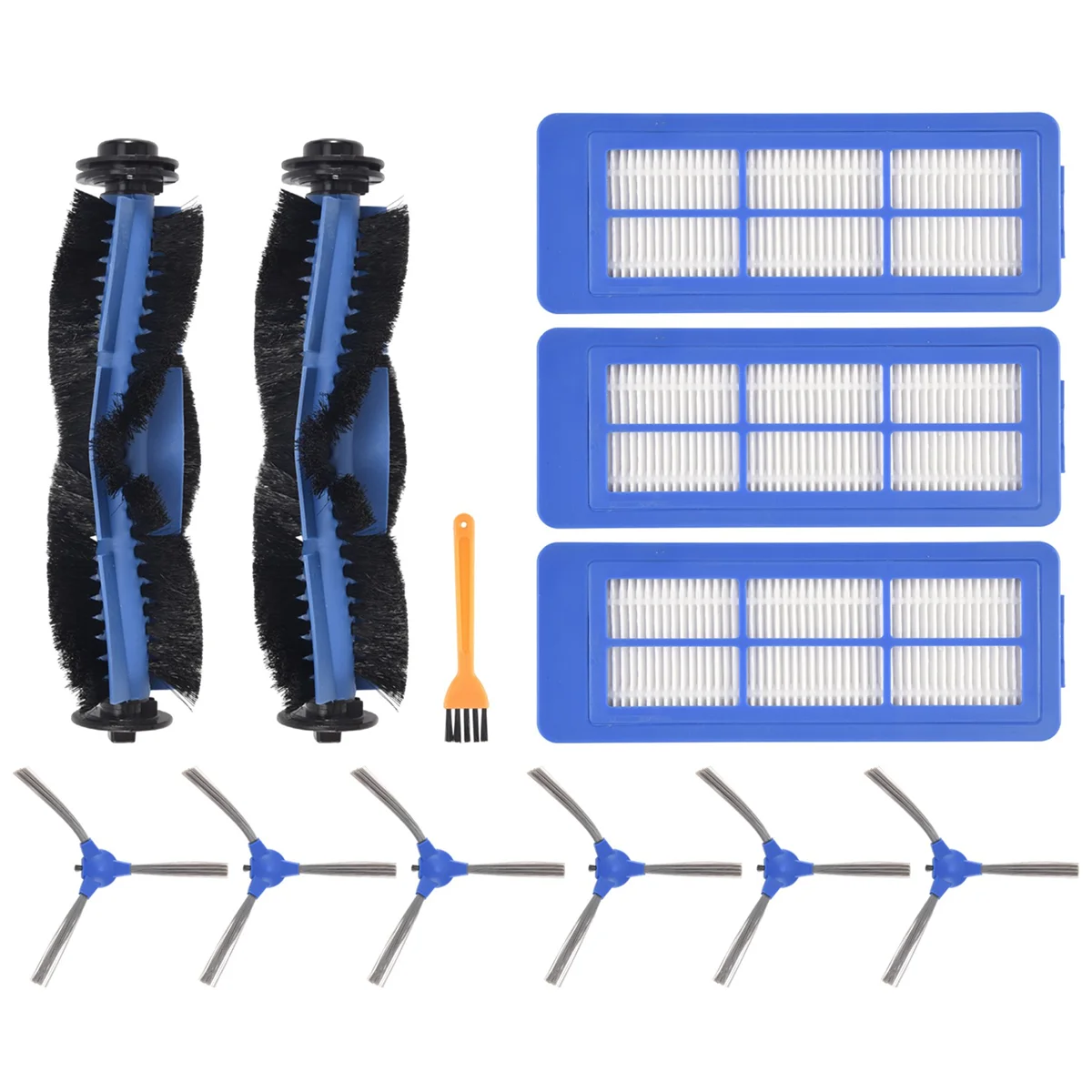 Set Voor Robovac 11S Max, Robovac 30c Max, Robovac G10, Robovac G30, Edge- 13Pcs Vervangende Onderdelen Borstelfilter