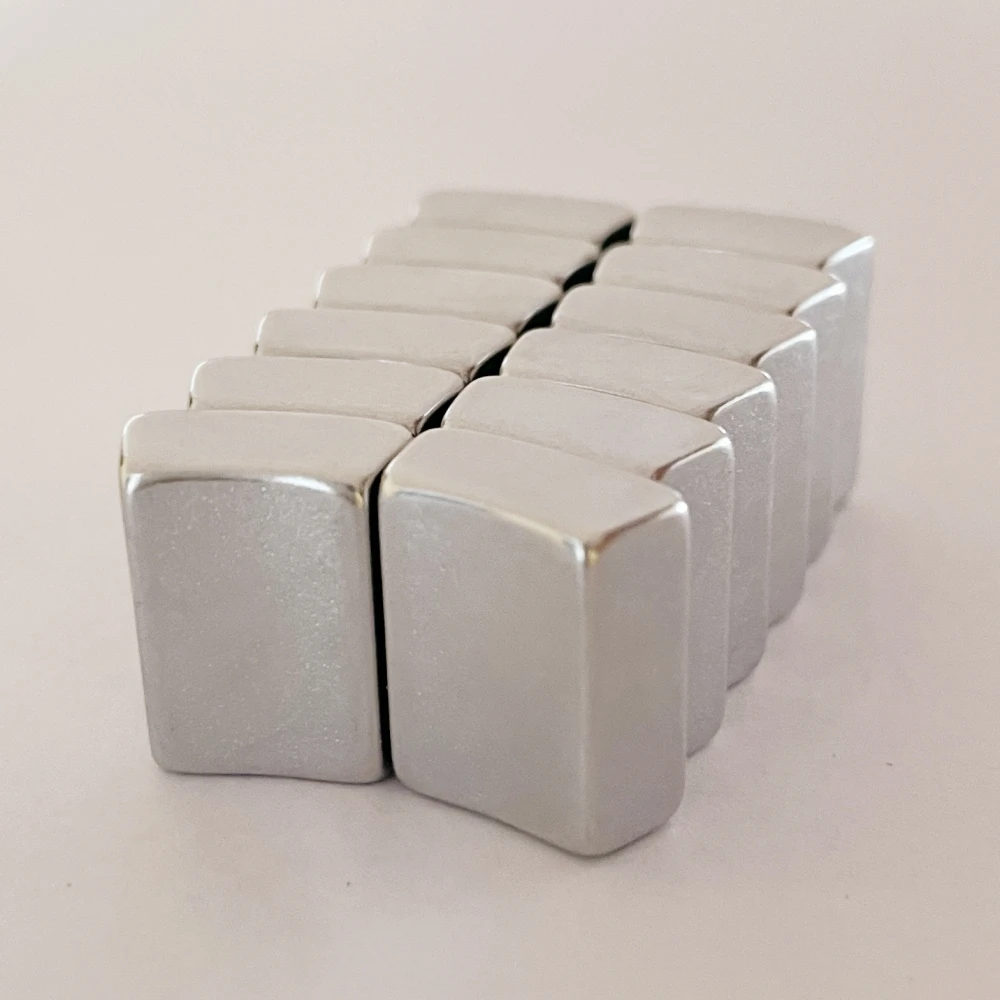 12PCS Neodymium Magnetic Arc Magnets For Moto OR25.5xIR19.5x30deg.x15mm N48SH Strong Motor Magnet  Rare Earth Neodymium Segments