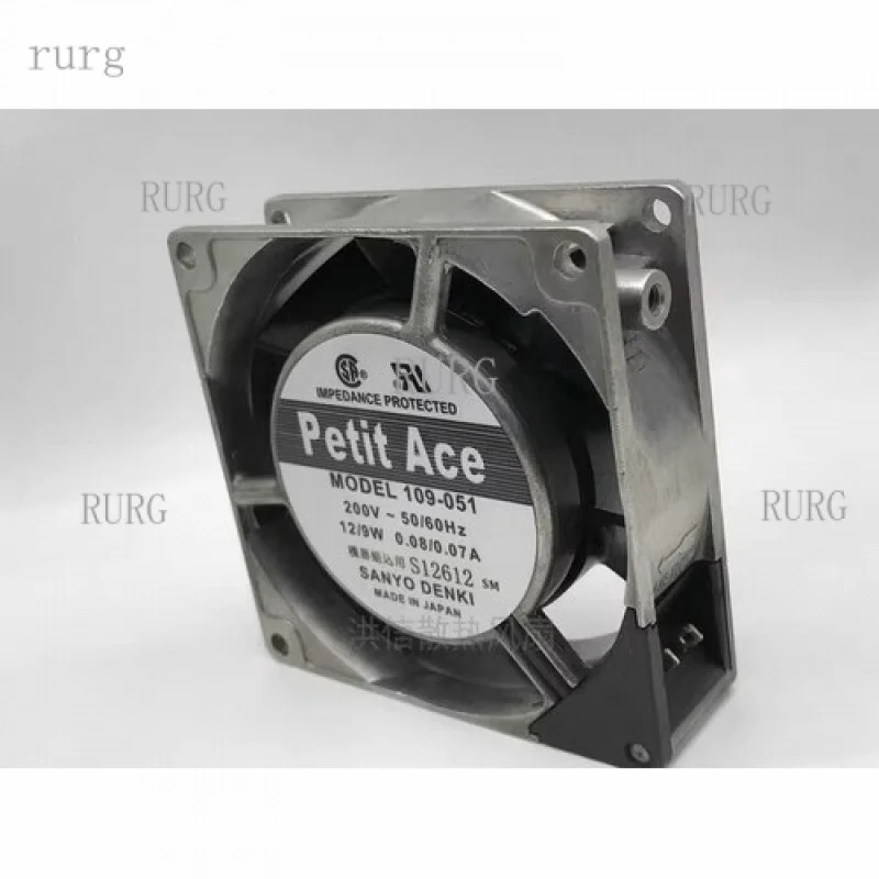 L  1 PCS for SANYO fan  109-051 AC200V 12/9W 0.08/0.07A 8025 8cm 80*25MM
