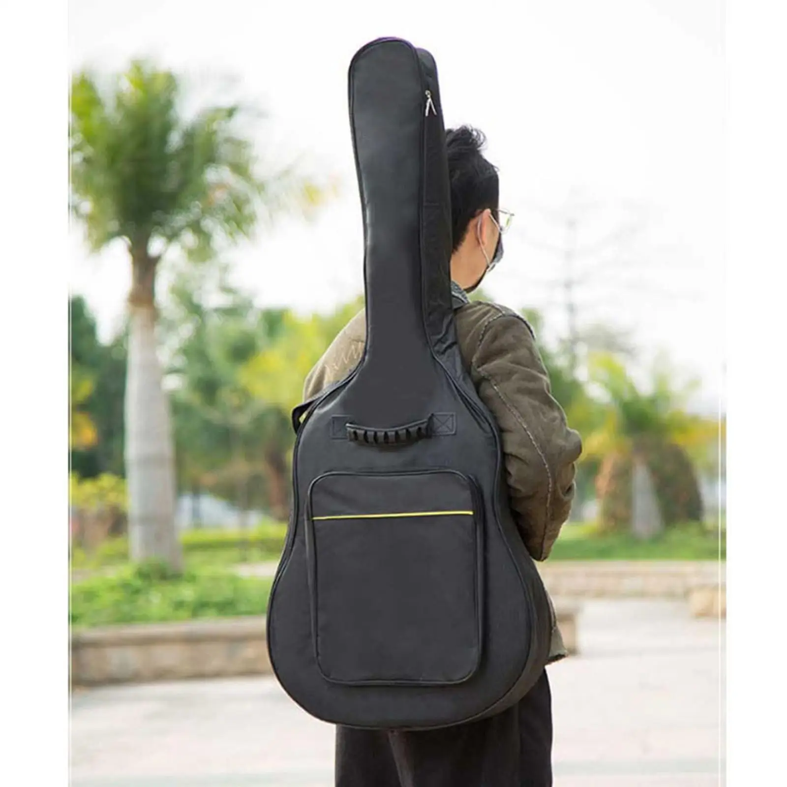 Oxford Cloth Guitar Bag, resistente à água Padding Bag, Full Size, grosso, 12mm