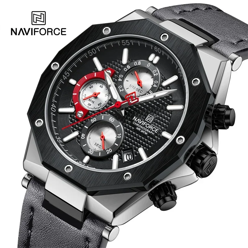 NAVIFORCE 2024 Men Watches Military Waterproof Wristwatch Quartz Sport Clock Leisure Original Brand Watches Relogios Masculino