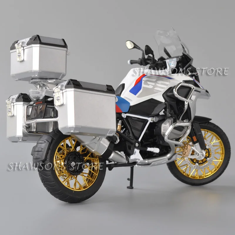 1:9 Scale Diecast Motorcycle Model Toy R1250 GS Street Bike Miniature Replica With Travel Refitting Parts Large Size