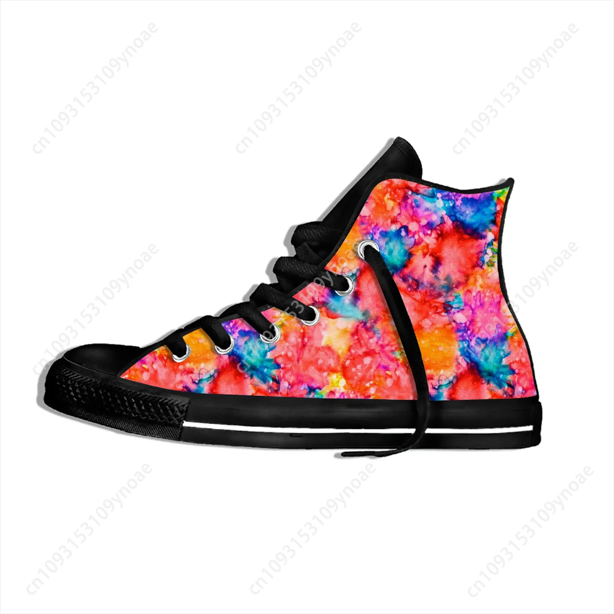 Quente legal verão multicolorido tie dye novidade design de alta qualidade moda sapatos de lona das mulheres dos homens tênis casuais clássico sapatos de tabuleiro