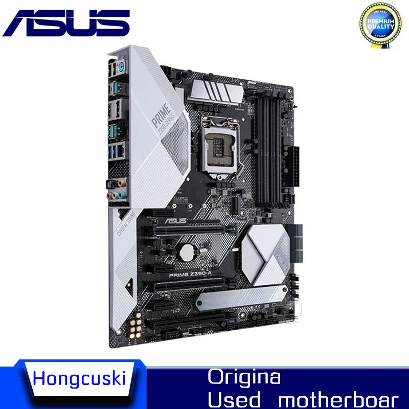 For Asus PRIME Z390-A Z390A Original Desktop for Intel Z390 DDR4 64GB PCI-E 3.0 Motherboard LGA 1151 USB3.0 M.2 SATA3