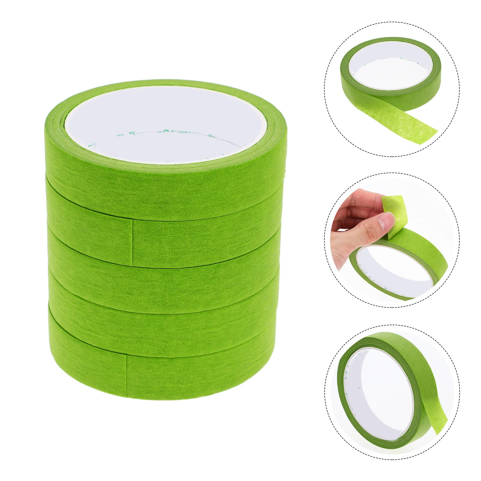 

5Pcs Adhesive Masking Tapes Suitable Length for Classroom Garage Artistic Craft Ideas Labeling Masking Tape Tape Roll