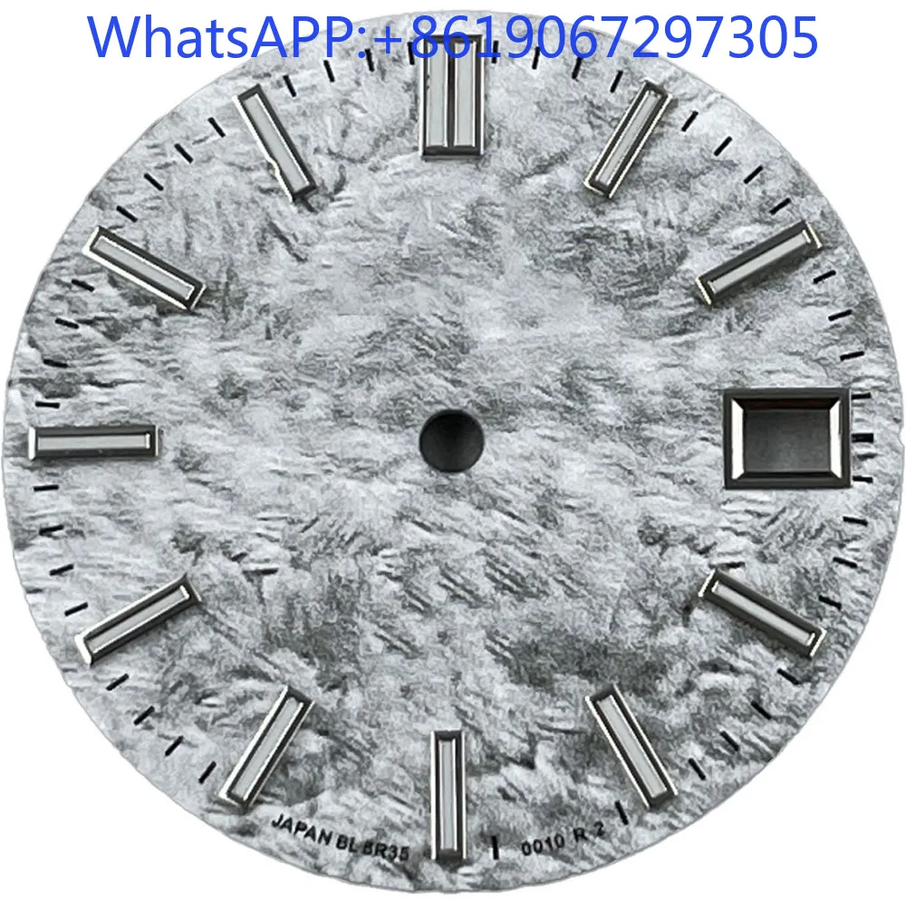 قرص ساعة كورنفيلد عتيق مناسب لحركة NH35/36 الأوتوماتيكية ساعة رجالية باللون الأزرق والأخضر 20 شريط أجزاء تعديل nh35