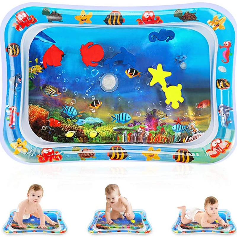 Baby Wasser Matte Aufblasbare Kissen Infant Kleinkind Wasser Spielen Matte für Kinder Frühe Bildung Entwicklung Baby Spielzeug Sommer Spielzeug