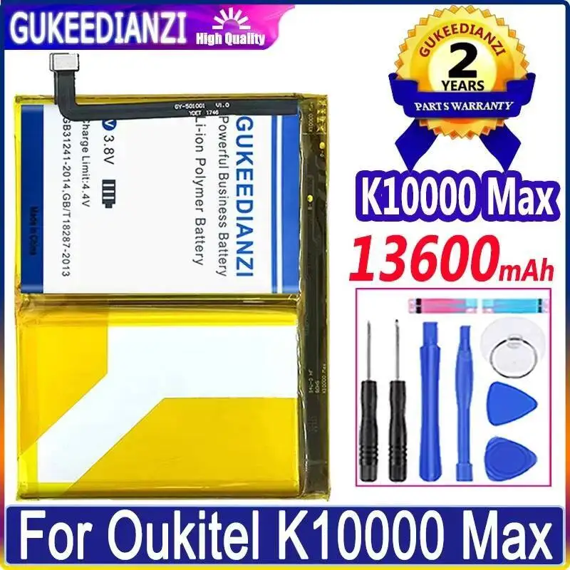 

13600Mah Environmentally Friendly For Oukitel K10000 Max Mobile Phone Battery Durable