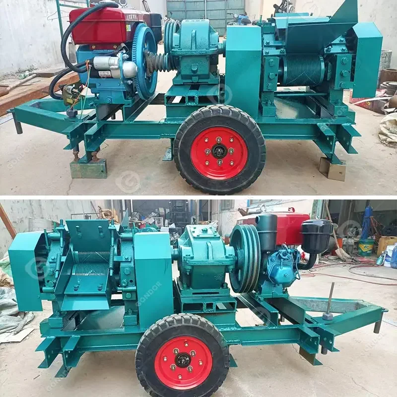 Sugarcane Pressing Industry Juice Extractor Price Hand Two Diesel Engine Sugar Cane Mill Crusher Machine for Sale