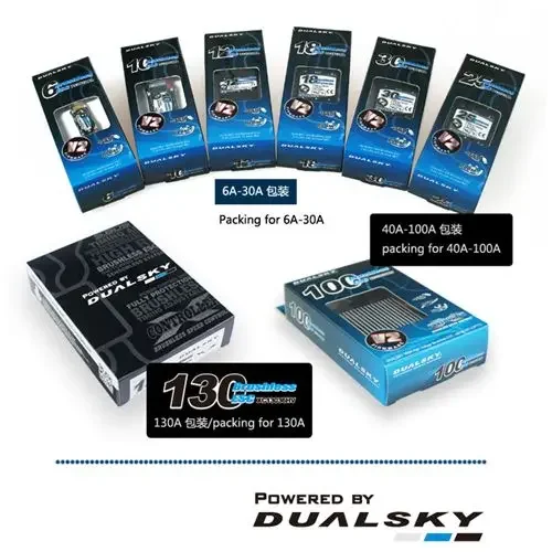 Dualsky XC13036HV 130A Ecs Hoge Spanning 5-12S Lipo Voor Rc Auto Rc Model