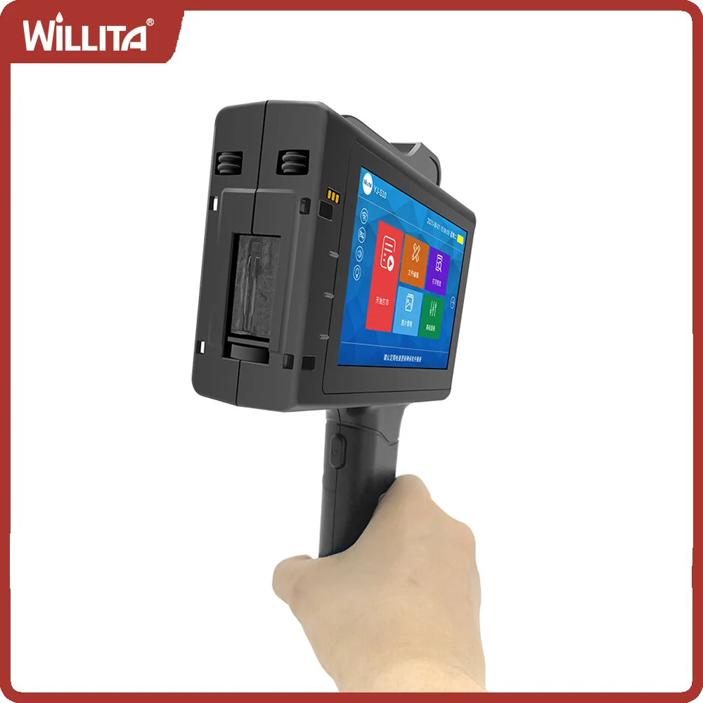 Imagem -04 - Willita Handheld Inkjet Printer Número de Série Código de Barras Código qr Impressão Manual Produção Expirar Data Lote Polegada