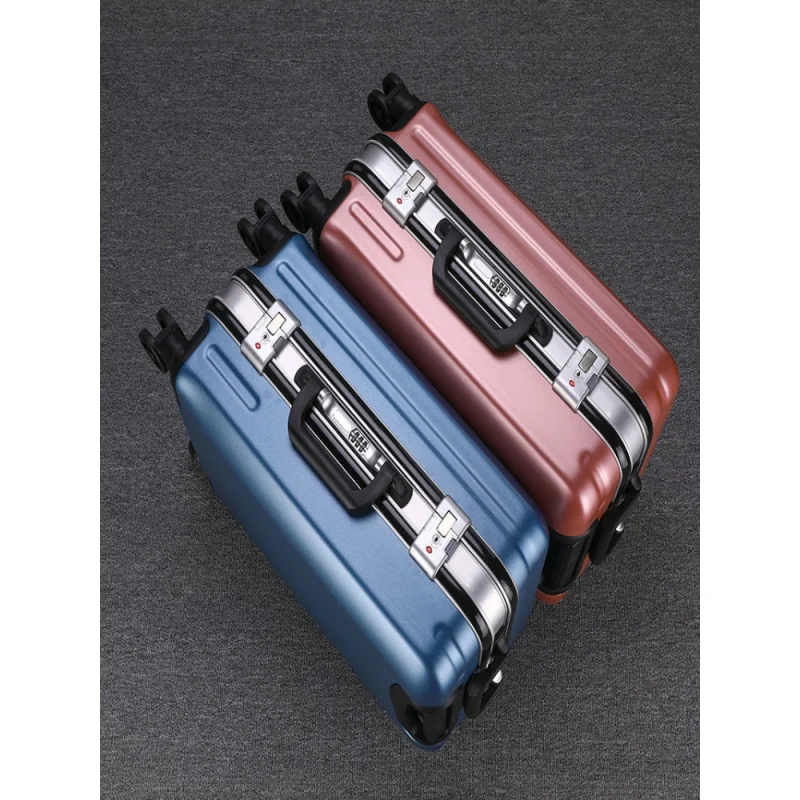 aluminium luggage 20 inch boarding bag durable aluminum suitcase Multifunctional USB charging permitted to both men and women