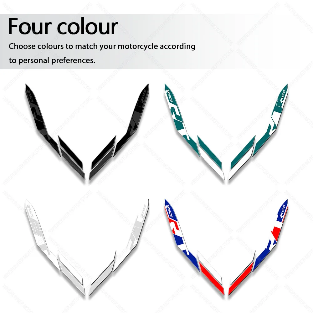 For R1300RT R 1300RT 3D Epoxy Resin Protective Sticker Motorcycle Front Lip Protection Waterproof Protective Sticker