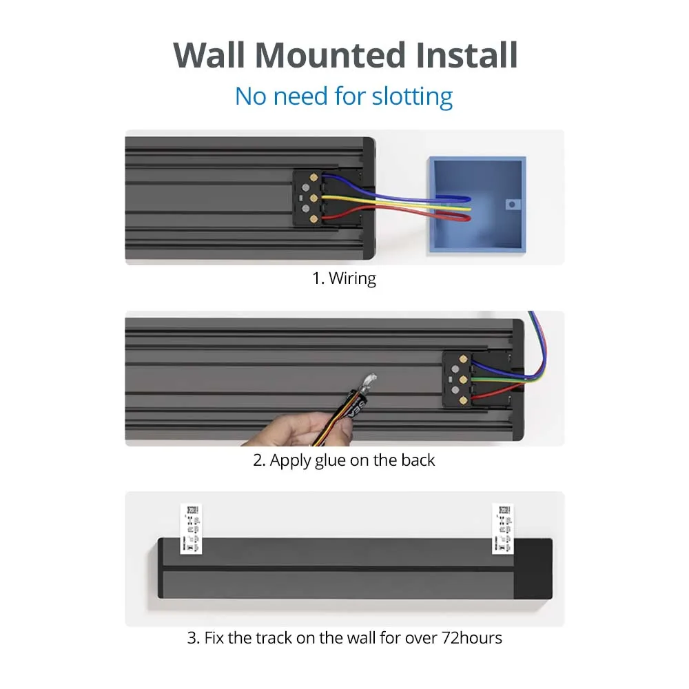Wallpad Track Socket Round Module EU UK US Power Outlet 20W Type C USB Charger Circle LED Indicator For Kitchen Desktop