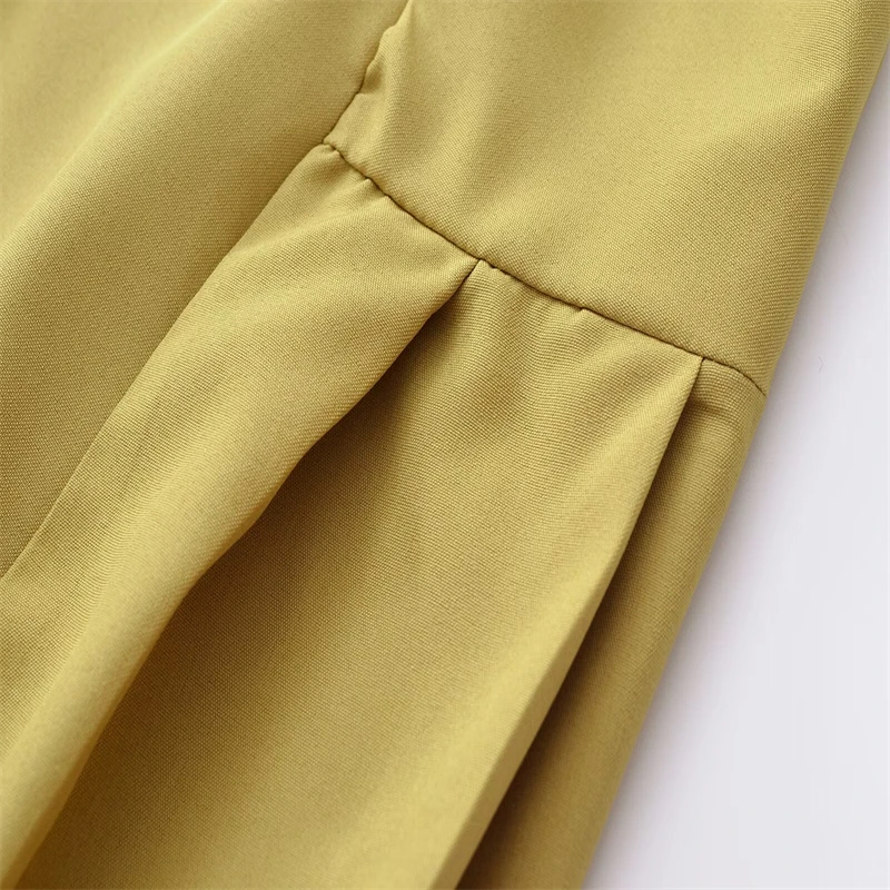 Women 2024 Summer New Fashion Short Sleeves Mini Dress Vintage Button-up Female Dresses Vestidos Mujer