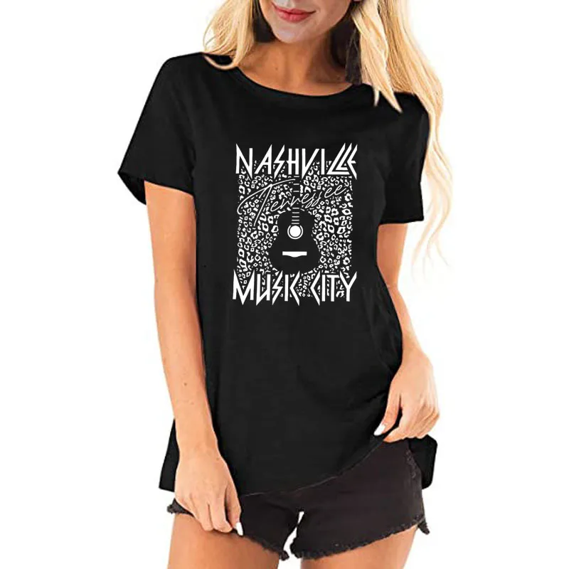 

Womens Country Music T-Shirt Classic Country Concert Shirt Vintage Graphic Saying Tee for Music Lovers Western Cowgirl Y2k Tops