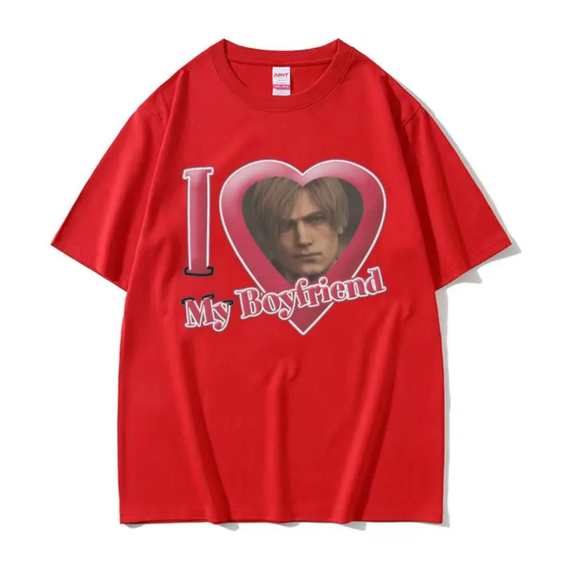 I Love My Boyfriend Leon S Kennedy Graphic T-shirt Men Women's
