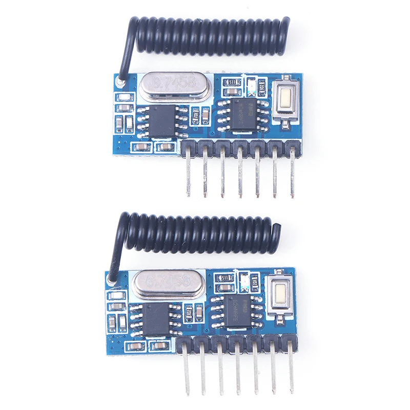 1 Buah RX480E 433Mhz Penerima RF Modul Dekoder Kode Pembelajaran 433 Mhz Output 4CH Nirkabel untuk Pengkodean Remote Control