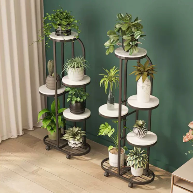 Indoor Plant Shelf Flower Decor Decoration Metal Shelves Hotel Display Arredo Giardino Per Esterno Corner Plant Stand