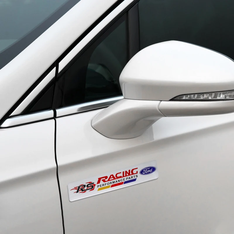 1 قطعة سيارة الألومنيوم شعار شارة الديكور التصميم ملصق لاصق لامع ورائع لفورد S ماكس الحارس التركيز فييستا مونديو كوغا موستانج مرافقة KA #6