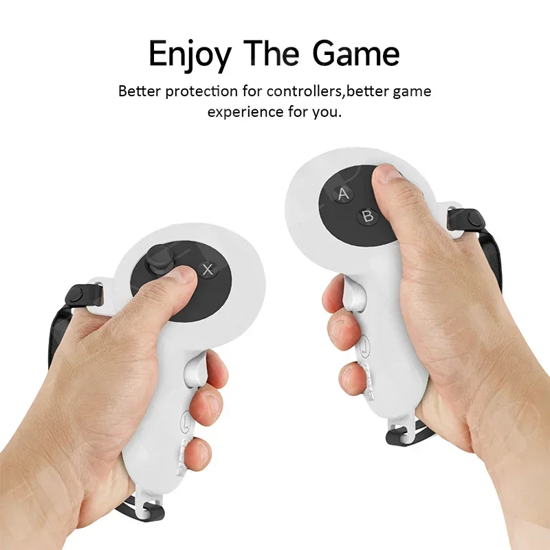 FICEP For Meta Quest 3 Silicone Handle Protective Case Sweat-proof Touch Controller Protection silconeFor Quest 3 VR Accessories