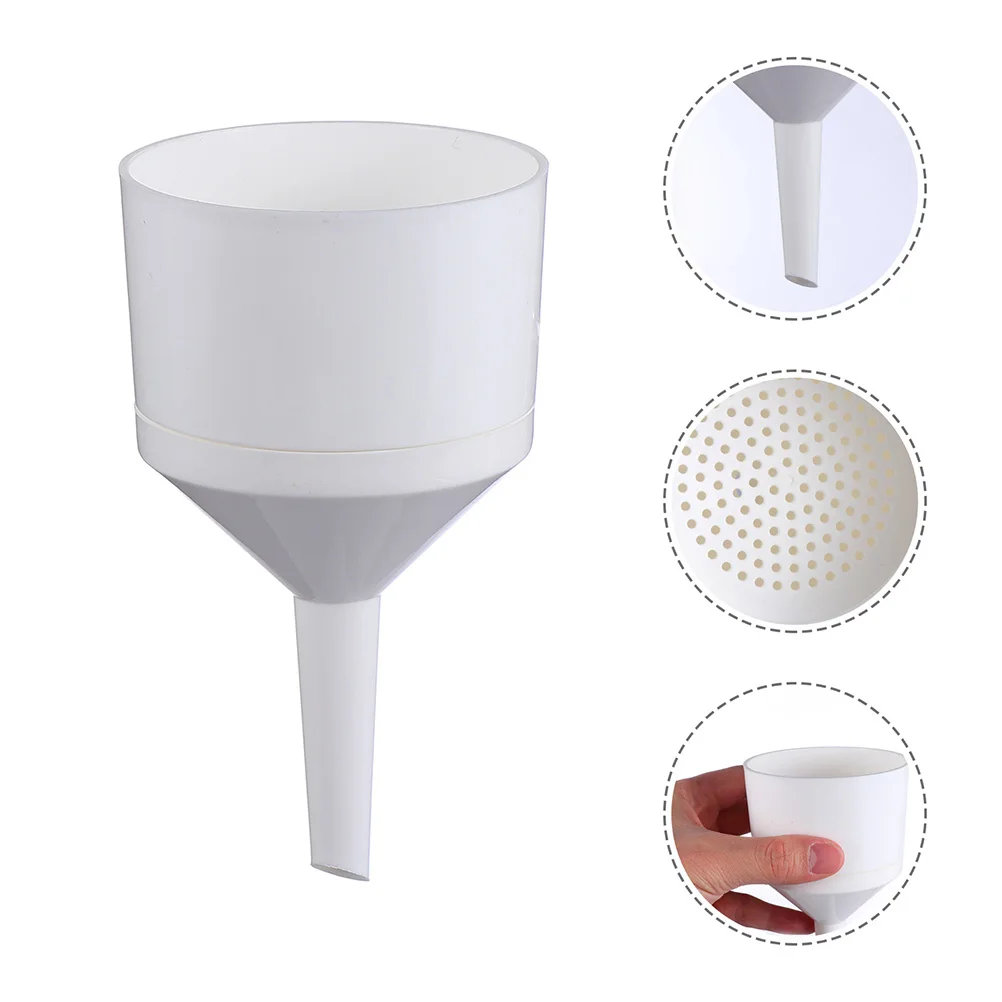 2Pcs Laboratory Plastic Buchner Funnels Paper Filtering Acid Alkali Resistant Vacuum Design Buchner Funnel Labs Prop
