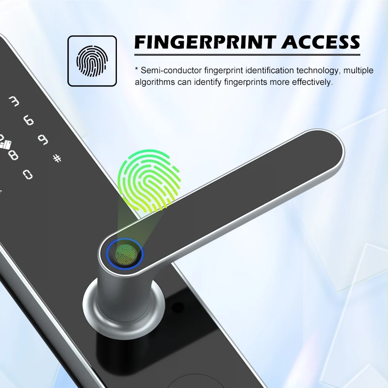 Neue ttlock wifi fernbedienung entsperren schlüssel lose sicherheit elektronischer finger abdruck digitale intelligente schlösser für wohnungen büro – Detail 8