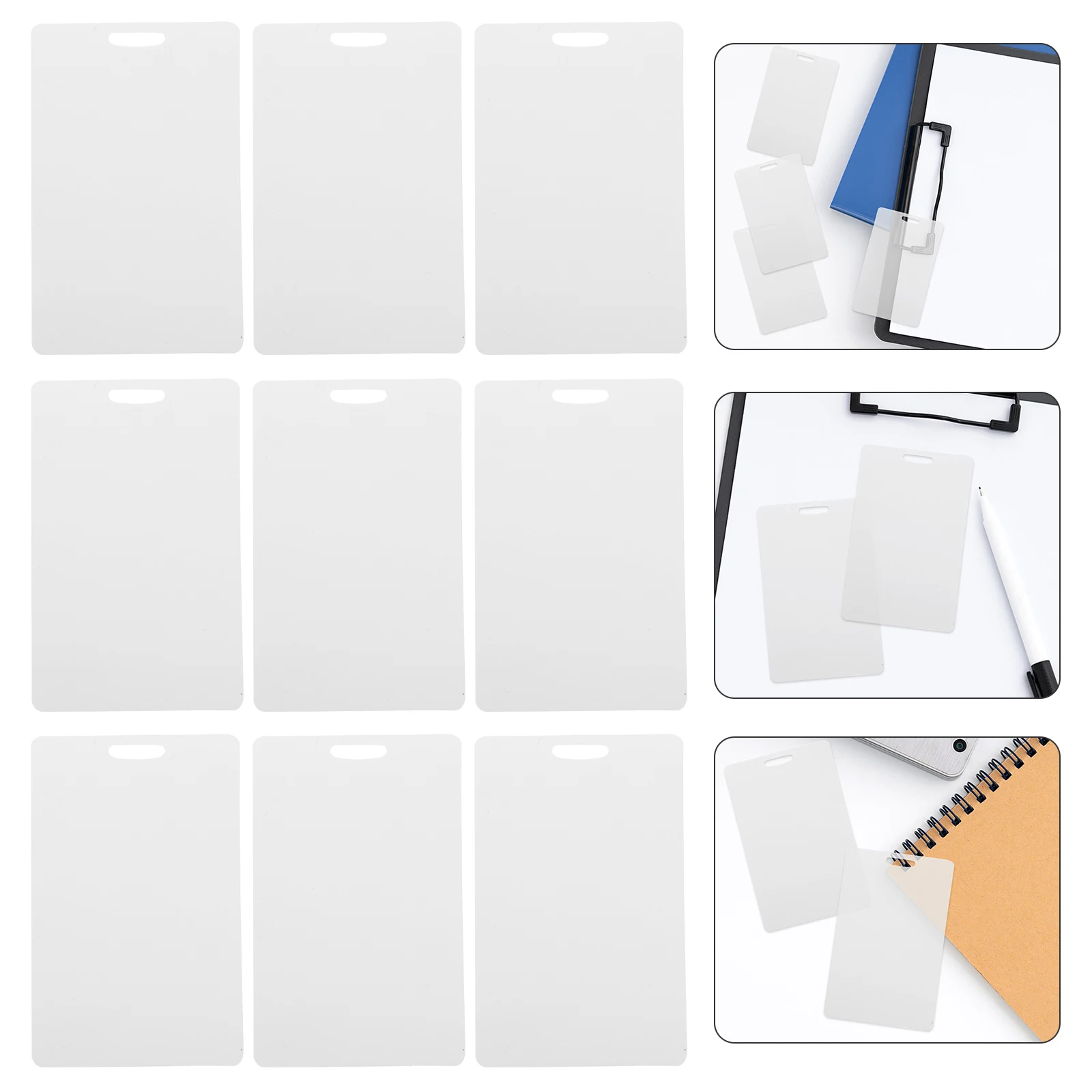 

100pcs Blank Pvc Gift Tags Multi-Function Craft Diy Plastic Cards Tie On Labels For Wedding Price Shipping Tags