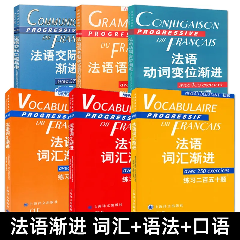 French Vocabulary French Progressive Series Progressive Beginner Intermediate Advanced Grammar Tutorial Guide Practical Book