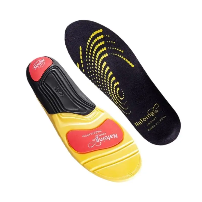 Orthopädische Einlegesohlen für Füße, stoßdämpfende Einlegesohlen für Sportschuhe, Fußgewölbestütze, Einlagen für Plantarfasziitis, geeignet für Männer und Frauen. – Detail 6