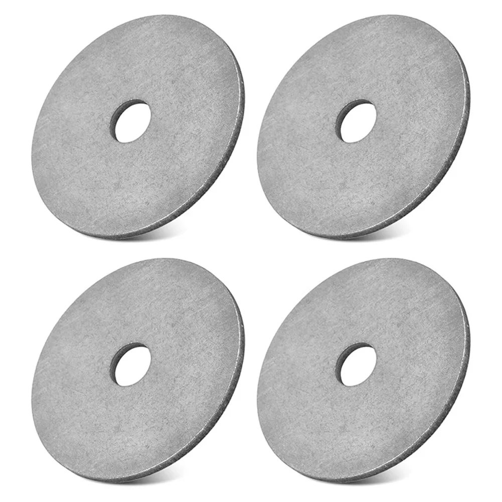 

4 шт. 4-дюймовые шайбы из нержавеющей стали для низкопрофильных обзорных кольев Плоские шайбы из нержавеющей стали для низкопрофильных измерительных жал