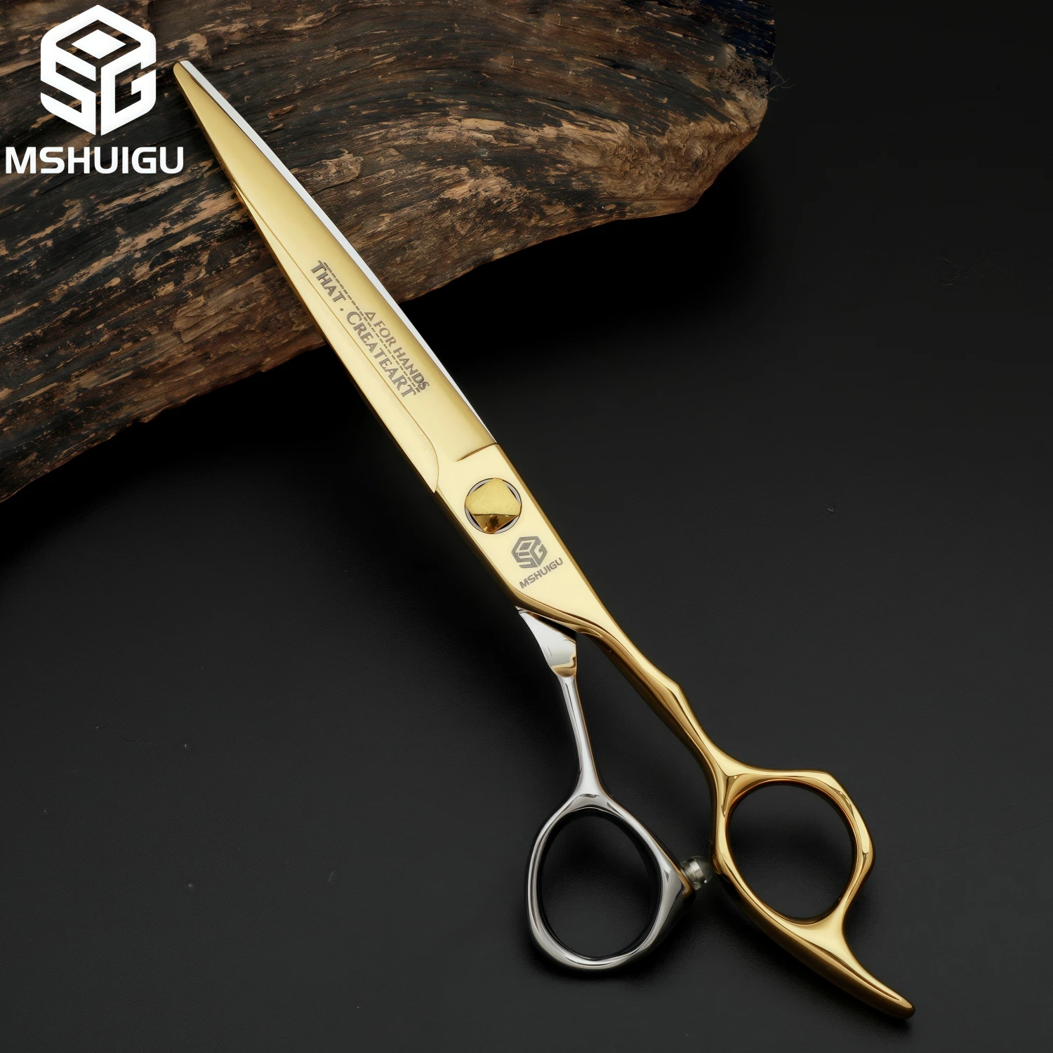 

MSHUIGU barber scissors Professional VG10 High-end hair tools accessories Necklace with comb Suitable for home and salon hairdr