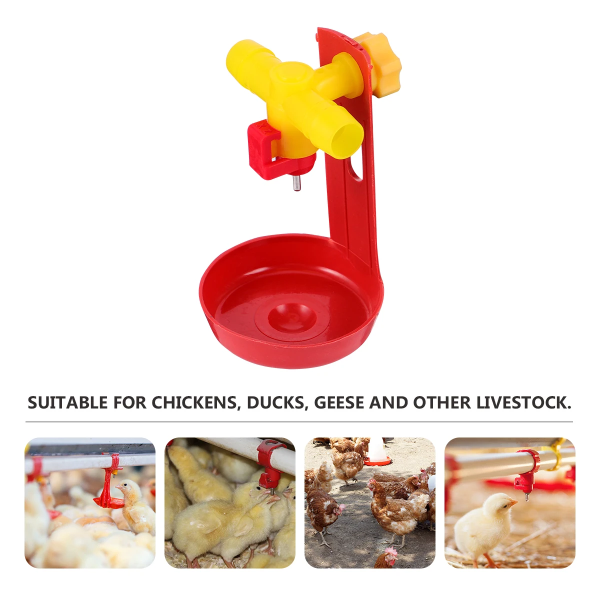 

10pcs Chicken Waterer Nipples Plastic Drinking Dispenser Poultry Auto Watering System Accessories Suitable Chickens Ducks Geese