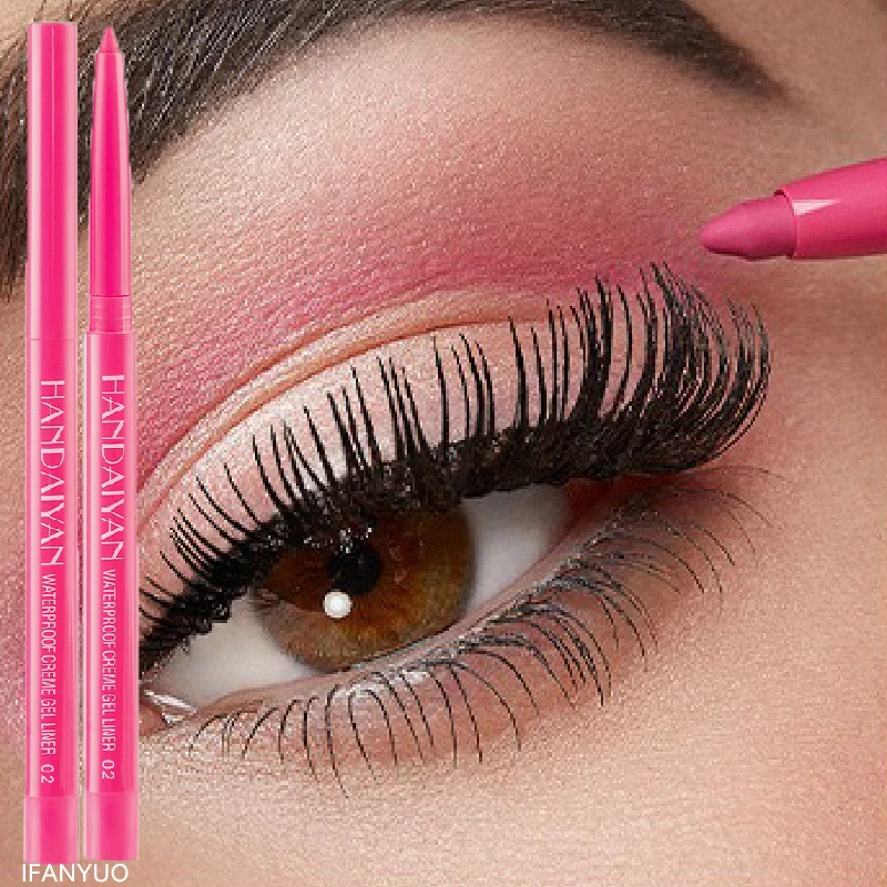 매트 컬러 풀 한 아이 라이너 펜 20 색 아이 라이너 젤 연필 오래 지속되는 아이 섀도우 펜 핑크 블랙 아이 챠밍 메이크업 화장품